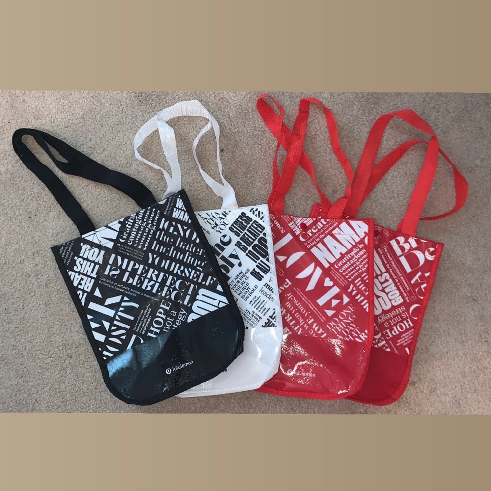 4 reusable lululemon bags